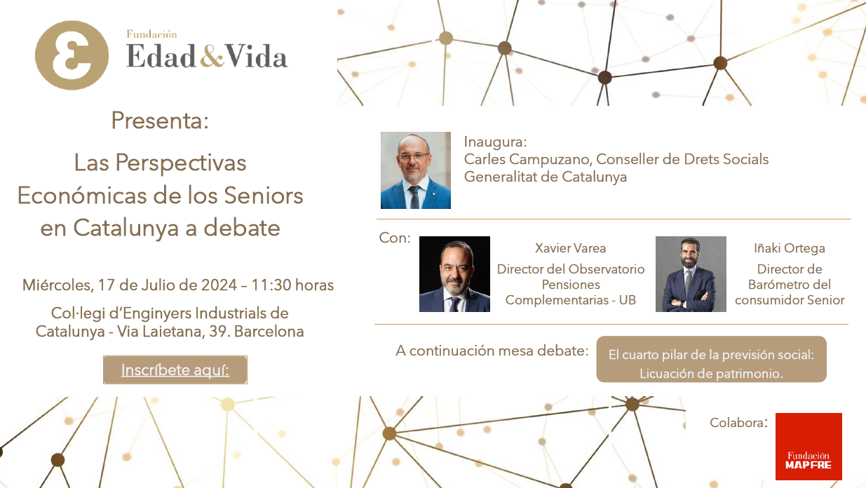 Las Perspectivas Económicas de los Seniors en Catalunya a debate
